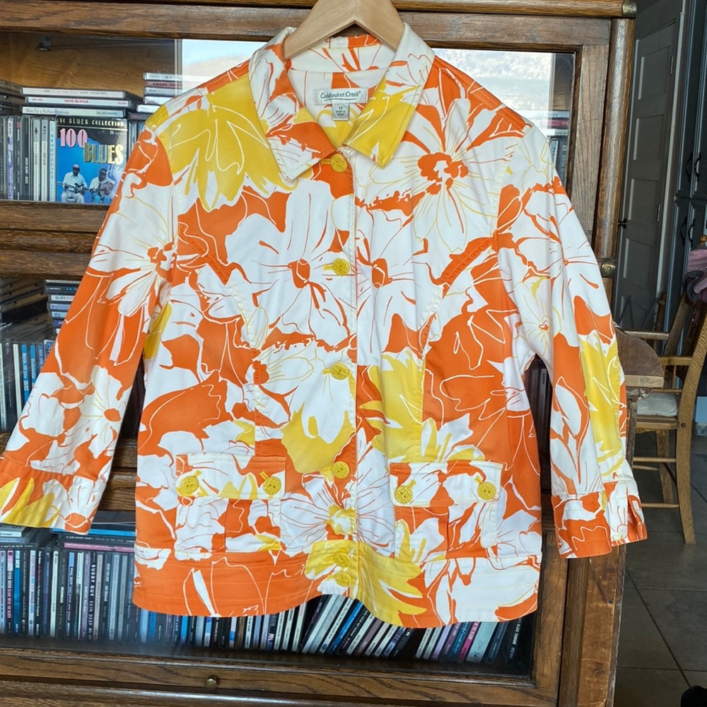 Coldwater Creek Summer Jacket 3/4 Sleeves Size 14